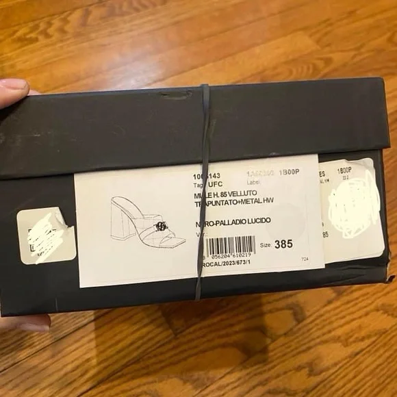 Versace Mule Quilted Velvet Medusa - Picture 6 of 6